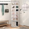 SKRAN 7 Tier Rotating Shoe Rack, High Bottom Design Rotating Shoe Rack Tower, Free Standing 360° Spinning Shoe Organizer,Display Spinning Rack Tower - 3 of 4