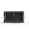 Dolonm Cat Litter Fence,Three Compartments, Cat Cabinet, Hidden Cat Litter Box, Home Style Storage Stool,Black - 3 of 4