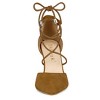 Allegra K Women's Pointed Toe Chunky Heels Lace Up Sandals Pumps - 2 of 4