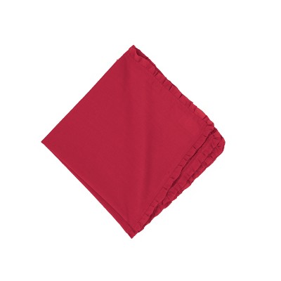 C&F Home Drayton Scarlet Napkin Set 6