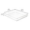 iDesign Stackable Fridge Storage Tray with Handle - Set of 3 - Clear - 3 of 4