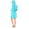 Ashford & Brooks Women's Plush Coral Fleece Zip Up Hooded Robe - 2 of 4