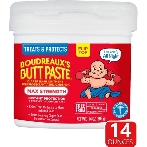 Boudreaux's Butt Paste Baby Diaper Rash Cream Maximum Strength - 14oz - image 1 of 4
