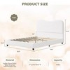 Boucle Upholstered Bed Frame Twin/Full/Queen - Soft Low Profile Platform w/Headboard, Wood Slats, Noise-Free, No Box Spring Needed, Rounded Corners - 2 of 4