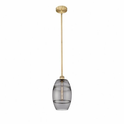 Vaz - 1 Light Stem Hung Mini Pendant In Industrial Style-9.38 Inches Tall and 8 Inches Wide