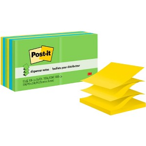 Post-it Pop-Up Original Notes, 3 x 3 Inches, Floral Fantasy Colors, Pad of 100 Sheets, Pack of 12 - 1 of 4