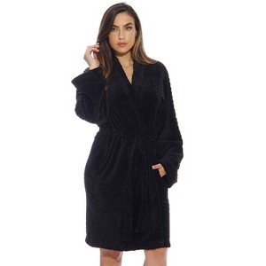 Just Love Womens Plush Solid Robe | Ladies Bathrobe - 1 of 3