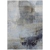 HomeRoots 3' X 5' Sky Blue And Gray Abstract Washable Indoor Outdoor Area Rug - 4 of 4