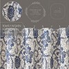 Dorset Navy Floral Shower Curtain 72x72 - 4 of 4
