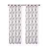 Kate Aurora 1 Piece Watercolor Floral Light Filtering Grommet Top Window Curtain Panel - 4 of 4
