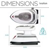 Ivation Travel Steam Iron, Dual Voltage Travel Iron & Clothes Steamer with Nonstick Soleplate & More - 4 of 4