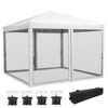 Pop Up Canopy Tent, Portable Easy Up Outdoor Screen Shelter with Mosquito Netting, Patented One Push Immediate Sun Shade with Wheeled Bag - 3 of 4