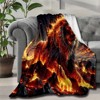 Christmas Lion Printed Throw Blanket Soft, Plush, Warm Home Decor for Bed, Sofa, Picnic, and Festive Holidays Gift. - 2 of 4