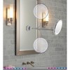 5 Star Super Deals 14 LED Suction Cup Makeup Mirror - 6.5" 10X Magnifying Mirror, Flexible 360 Degree Swiveling Gooseneck Bathroom Vanity Mirror - 2 of 4