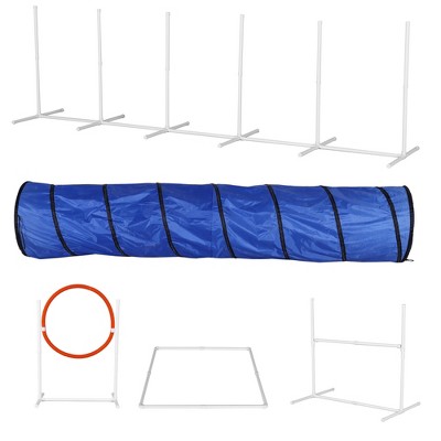 Gulches 6-Piece Dog Agility Training Equipment Set for Enhanced Exercise and Obstacle Courses Dog Toys