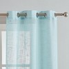 Dainty Home Hannah 2-pack Linen Textured Light Filtering Grommet Window Panels - 2 of 4