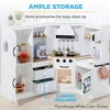 Best Choice Products Pretend Play Corner Kitchen, Interactive Wooden Kids Set w/ Lights & Sounds - 3 of 4