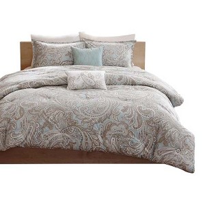 Gracie Mills Vicky 5-Piece Pasley Cotton Percale Comforter Set - 1 of 4