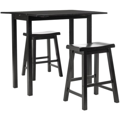 3pc Graham Dining Set Dark Espresso - Safavieh