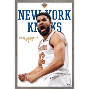 Trends International NBA New York Knicks - Karl-Anthony Towns Feature Series 25 Framed Wall Poster Prints - 1 of 4