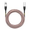 Clef Audio Labs XLR Male to XLR Female, Silver Zinc Alloy Shell/Grey Copper Braided - 25 Feet - 3 of 4