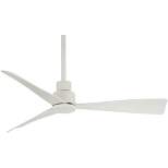 44" Minka Aire Modern Industrial Outdoor Ceiling Fan with Remote Control White Wet Rated for Patio Exterior Porch Gazebo Garage