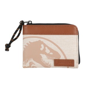 Jurassic Park Khaki Logo L-Zip Wallet - 1 of 4