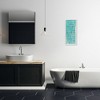 Stupell Industries Bathroom Rules on Turquoise, 10" x 24" - 2 of 4