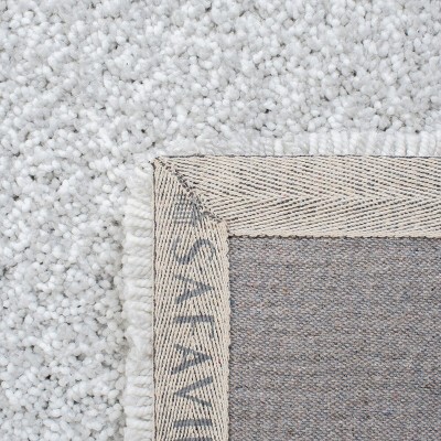 Elysian Ivory Shag Hand-Tufted Rectangular Rug - 5' x 8'