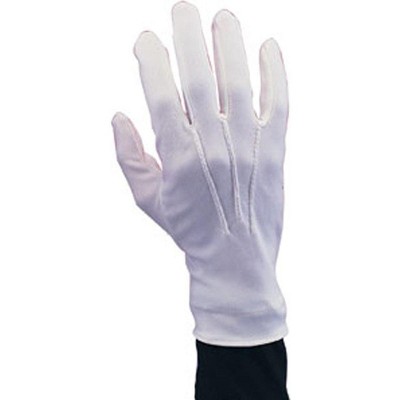 Rubie's White Stretch Nylon Santa Gloves One Size Fits Most
