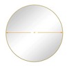 Lyngins Bathroom Mirrors,Round Metal Frame Wall Mirrors,Fog-proof Decorative Mirrors,Dust-proof Vanity Mirrors for Bathroom,Bedroom,Gold - 3 of 4