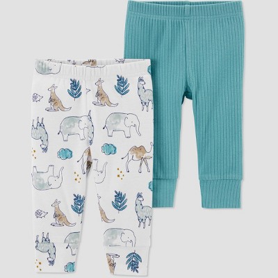 Baby Boys' 2pk Safari Pants - Just One You® made by carter's Blue Newborn