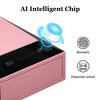 UNISOAR Biometric Fingerprint Jewelry Safe for Home , Leather Wrapped  Safe , Slide-Away Drawer, Digital Keypad & Fingerprint Lock - 2 of 4