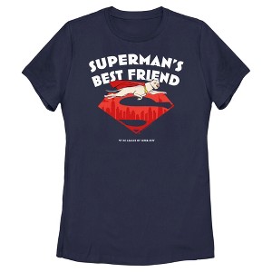 Women's DC League of Super-Pets Superman's Best Friend Flying Krypto T-Shirt - 1 of 4