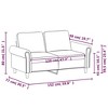 vidaXL 2-Seater Sofa in Black Faux Leather: Modern Design, Comfortably Padded, Stain-Resistant Upholstery, Sturdy Metal Frame, Ample Seating Space - 4 of 4