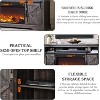 SinCiDo Fireplace TV Stand for 75" TV  w/ Fireplace & Sliding Barn Door, w/ Remote Control, 3D Flame, Fire Place TV Stands for Living Room - 4 of 4
