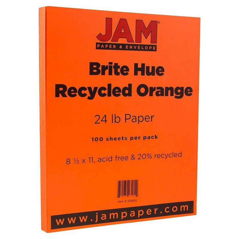 JAM Paper Brite Hue 24lb Paper 8.5" x 11" 100pk, 1 of 4