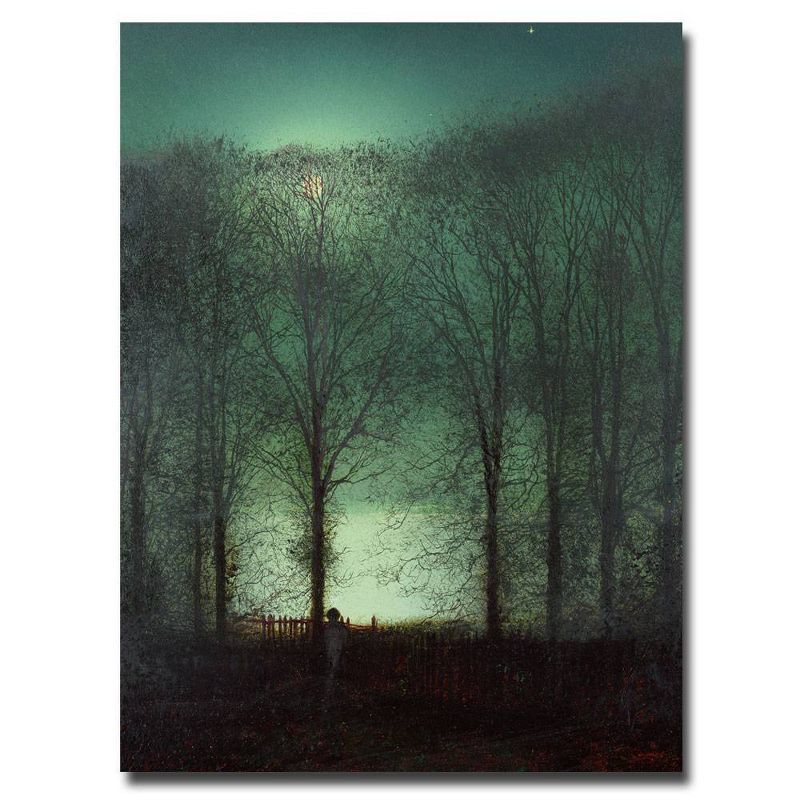 26&#34; x 32&#34; Figure in the Moonlight by John Atkinson Grimshaw - Trademark Fine Art, 1 of 7