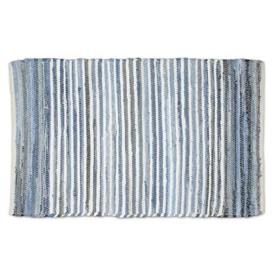 Handmade Multi Denim Tufted Cotton Rug 4' x 6'