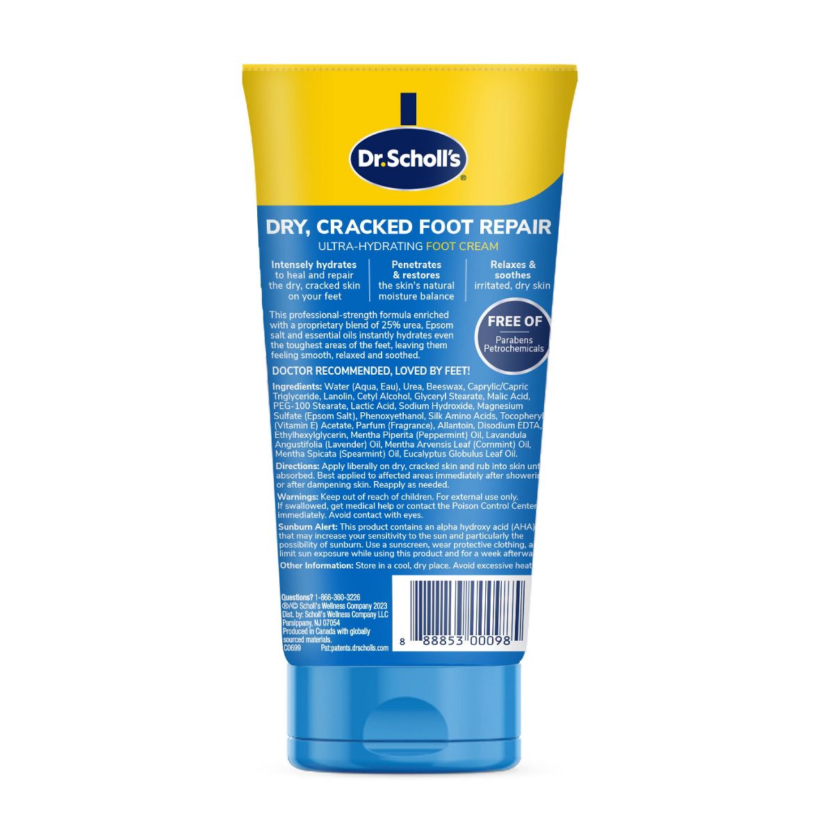 Dr. Scholl's Dry, Cracked Foot Repair Ultra-Hydrating Foot Cream - 3.5oz - thumbnail 3
