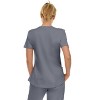 Medichic Scrubs Women's V-Neck Notch Fashion Stretch Scrub Top with Two Pockets, Flex Easy Care Fabric - 2 of 4
