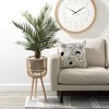 24.5"H Sullivans Creamy Metal Wood-Frame Clock, Multicolored - 3 of 4
