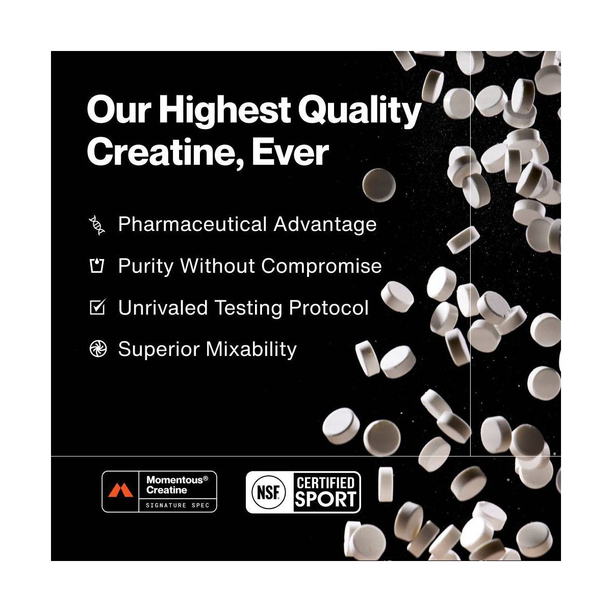 Momentous Creatine Chewables - Strawberry - 10 Servings - thumbnail 4