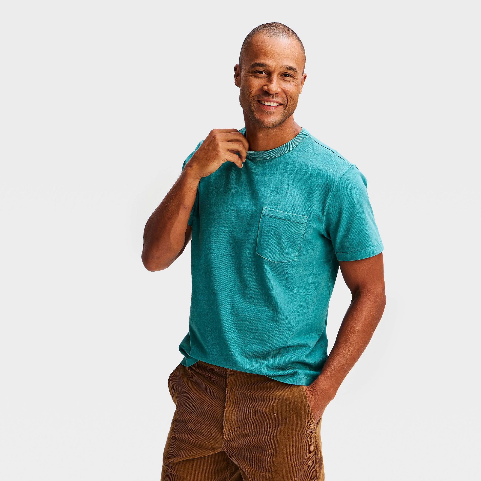Men's Vintage Relaxed Fit Short Sleeve Pocket T-Shirt - Goodfellow & Co™