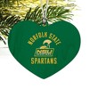 Norfolk State University Spartans Logo Heart Love Wood Christmas Tree Holiday Ornament - 2 of 3