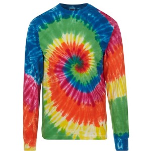 DARESAY Long Sleeve Tie Dye T-Shirt, For Men, Women And Teens (Up to 5XL) - 1 of 2