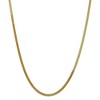 Black Bow Jewelry 3mm, 14k Yellow Gold, Solid Herringbone Chain Necklace - 3 of 4