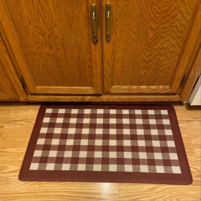 Goodgram Buffalo Black & White Plaid Memory Foam Anti-fatigue Kitchen Floor  Mat - 18 In. W X 30 In. L : Target