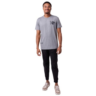 Godzilla Character Circle Men's Athletic Heather Crew Neck Short Sleeve T-shirt