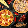 NutriChef Non-Stick Pizza Tray - with Silicone Handle, Round Steel Non-stick Pan with Perforated Holes, Premium Bakeware, Pizza Tray - 3 of 3